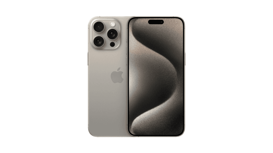 apple iphone 15 pro max in natural titanium