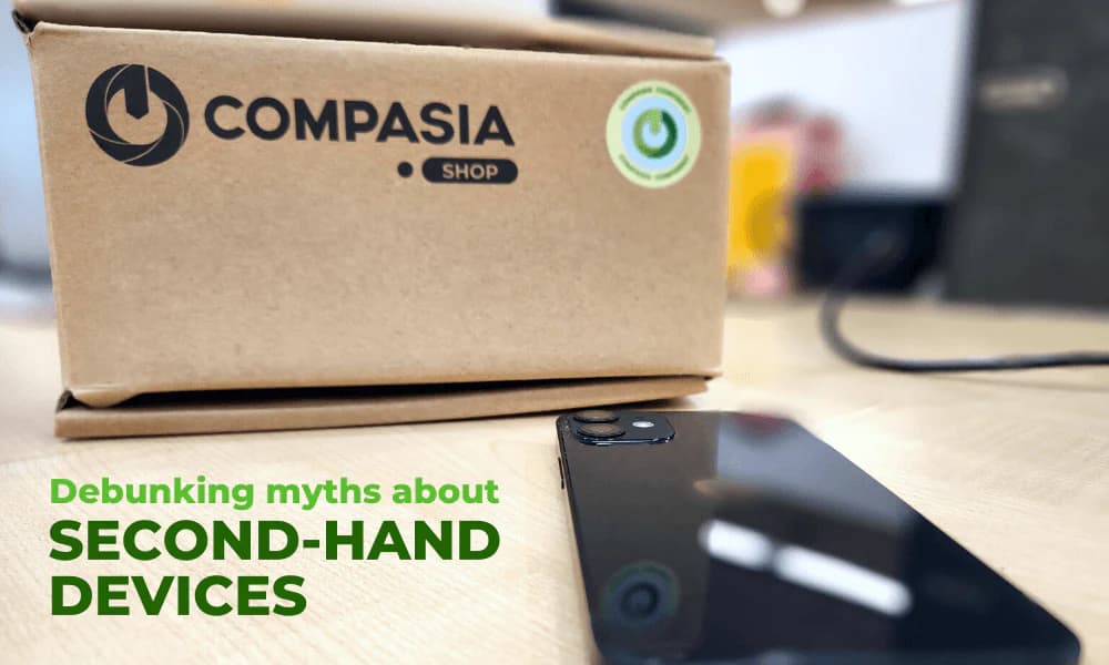 A thumbnail image of a blog about Debunking Myths About Second-Hand Devices