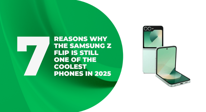 A thumbnail image of an article about "7 Reasons Why the Samsung Z Flip is Still On of the Coolest Phones in 2025"