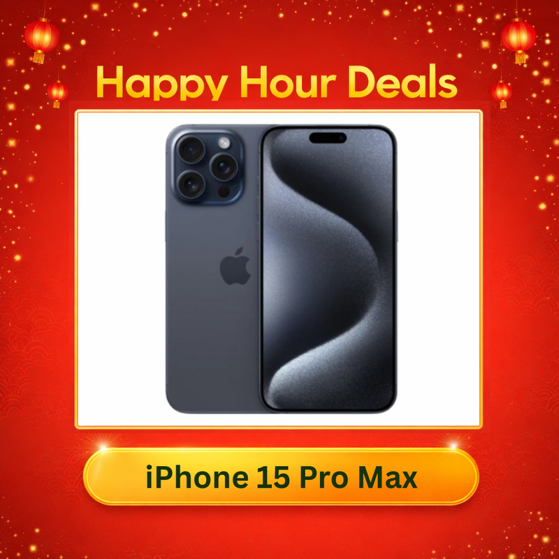 iPhone 15 Pro Max + 3 Months Warranty: Happy Hour