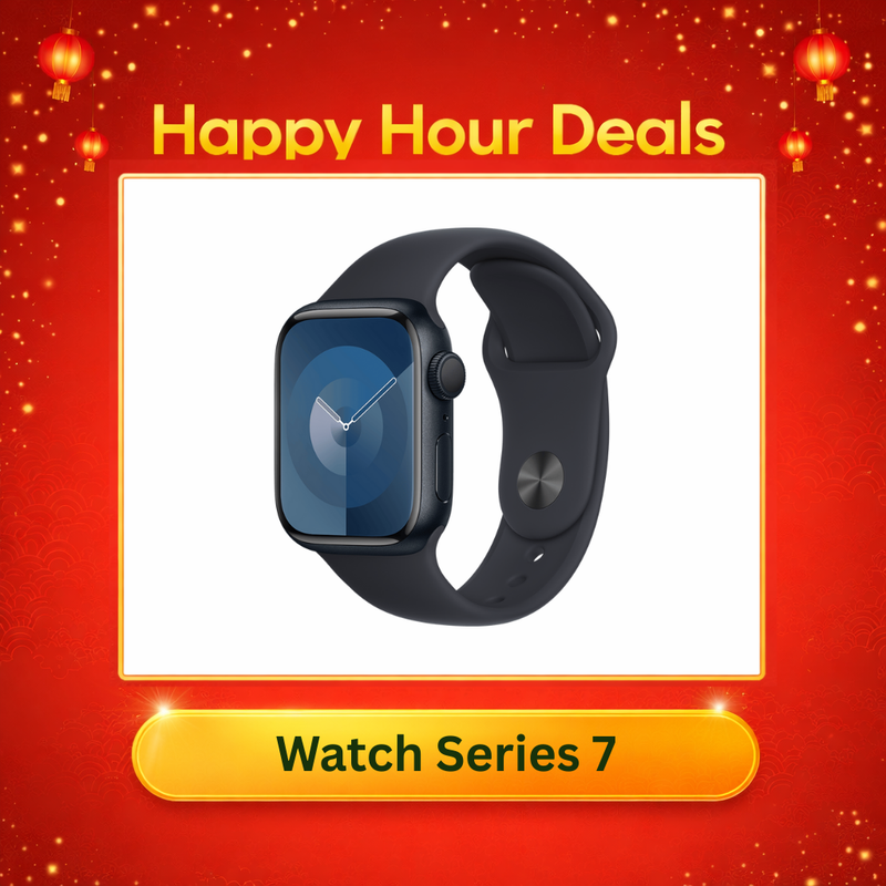 Apple Watch Series 7 (GPS & Cellular) - Aluminium: Happy Hour