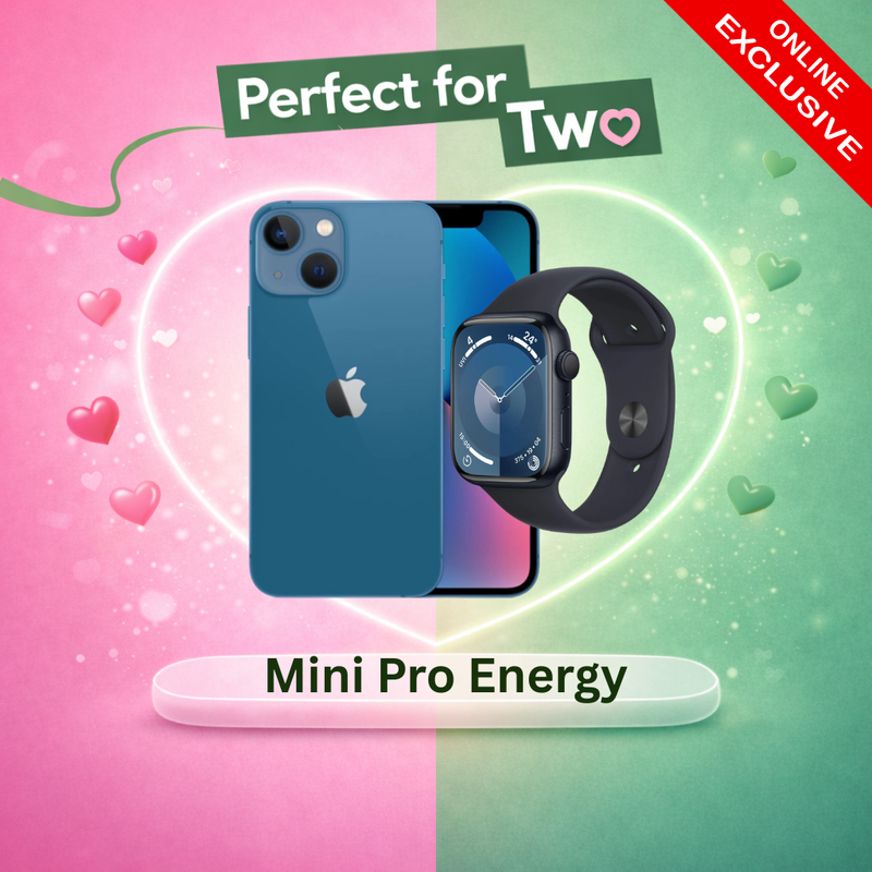 Mini Pro Energy Bundle: iPhone 13 mini 128gb + Watch Series 9 45mm (GPS)