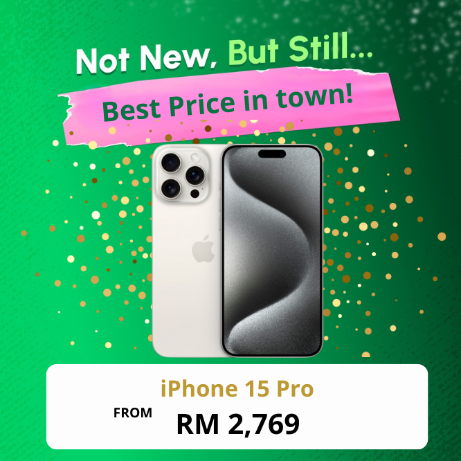 iPhone 15 Pro + FREE 3 Months Warranty