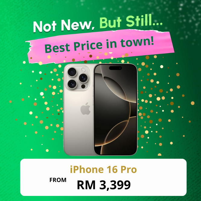 iPhone 16 Pro + FREE 3 Months Warranty